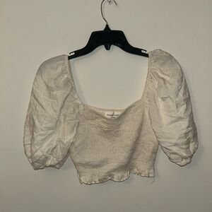 Chic Cream Puff Sleeve Blouse